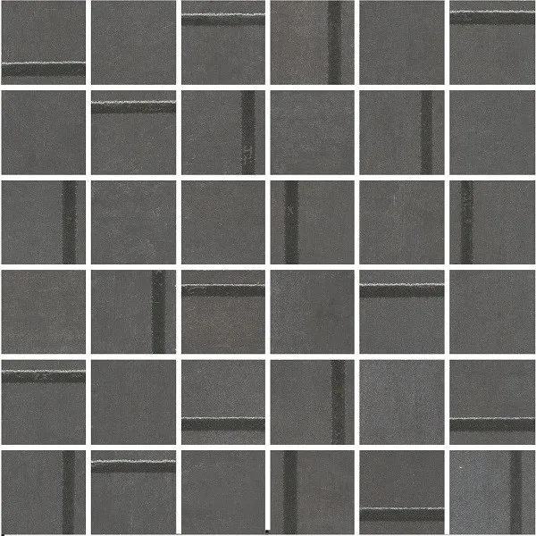 Гварди 1 мозаичный антрацит матовый обрезной 30x30