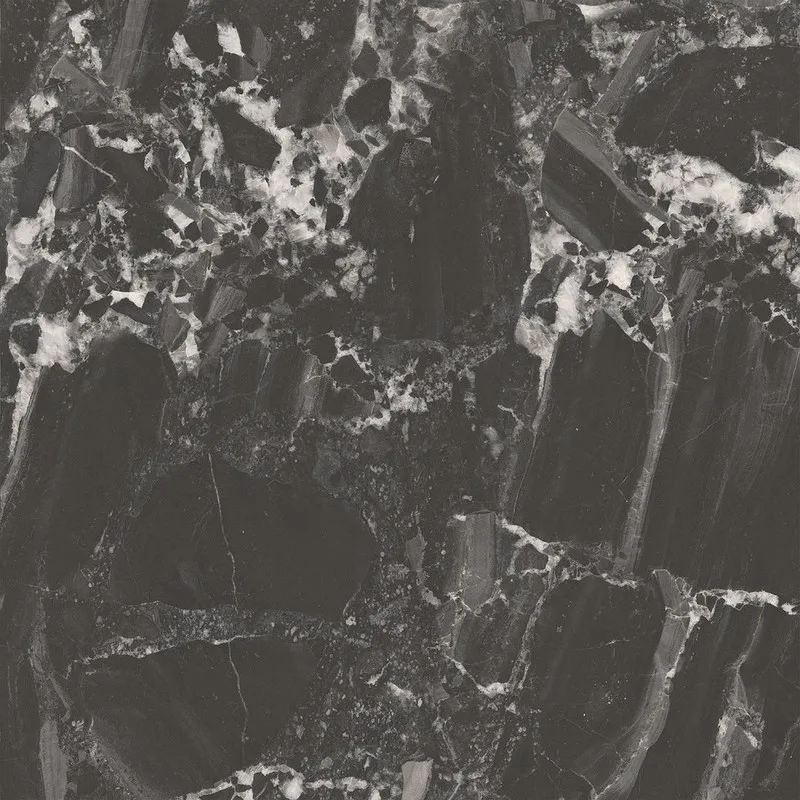 Риальто чёрный матовый обрезной 80x80