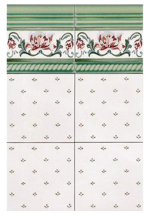 Керамическая плитка Decorado Mimosa Pb Rosa C/C B 15 X 15