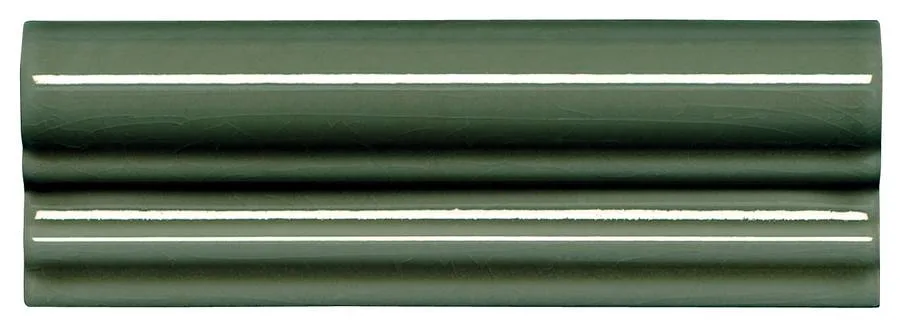 Керамическая плитка Moldura Italiana Pb C/C Verde Oscuro 5 X 15