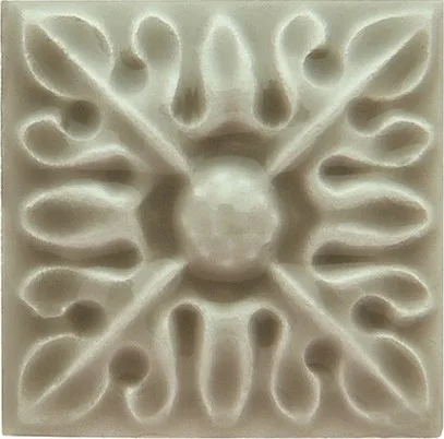 Керамическая плитка Taco Relieve Flor Nº 2 Graystone 3 X 3