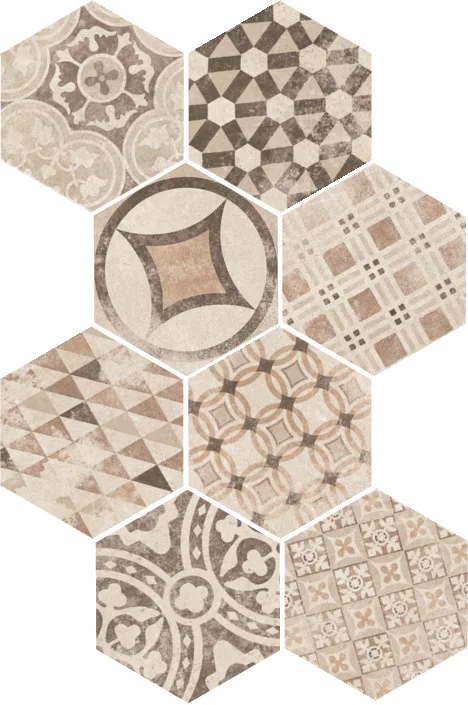 Керамогранит Hexatile Cement Garden Sand 17,5X20