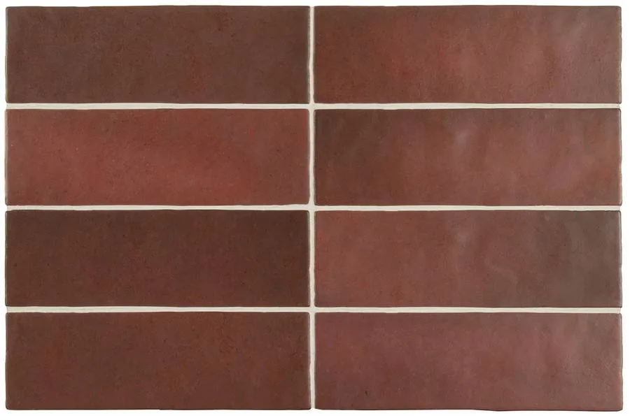 Керамическая плитка Magma Burgundy 6,5X20