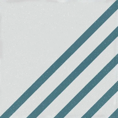 Керамогранит Boreal Dash Decor White Blue 18.5X18.5 См