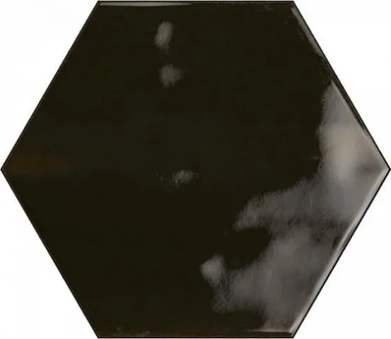 Керамическая Керамическая плитка Hope Hex Nero Graphito Glossy 15X17,3