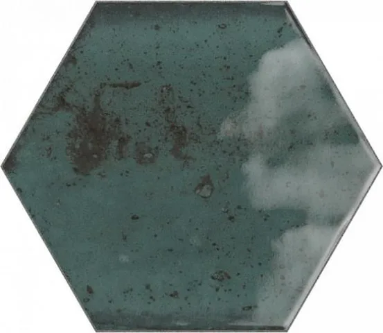 Керамическая Керамическая плитка Hope Hex Blue Glossy 15X17,3