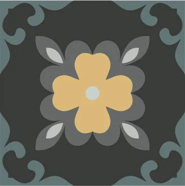 Керамогранит Dahlia NIGHT (15x15)