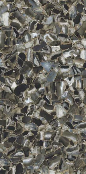 Керамогранит Ultra Agata AGATA BLАCK Luc. Shiny (300x150) 6 mm