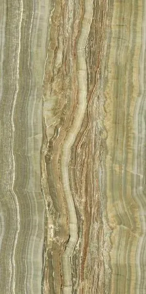 Керамогранит Ultra Onici GREEN ONYX VEIN Cut Luc. Shiny (150х75) 6mm