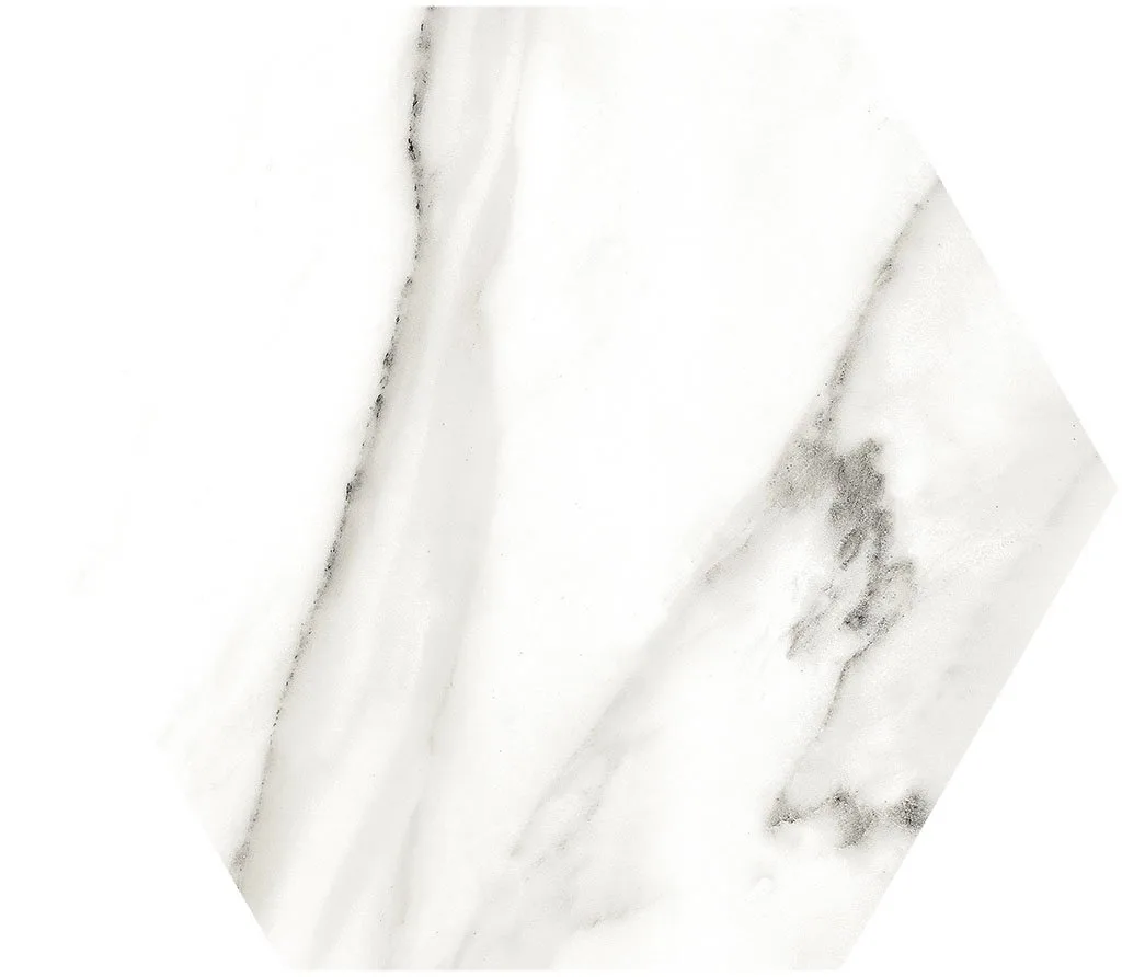 Керамогранит Calacatta White Hex 20x24