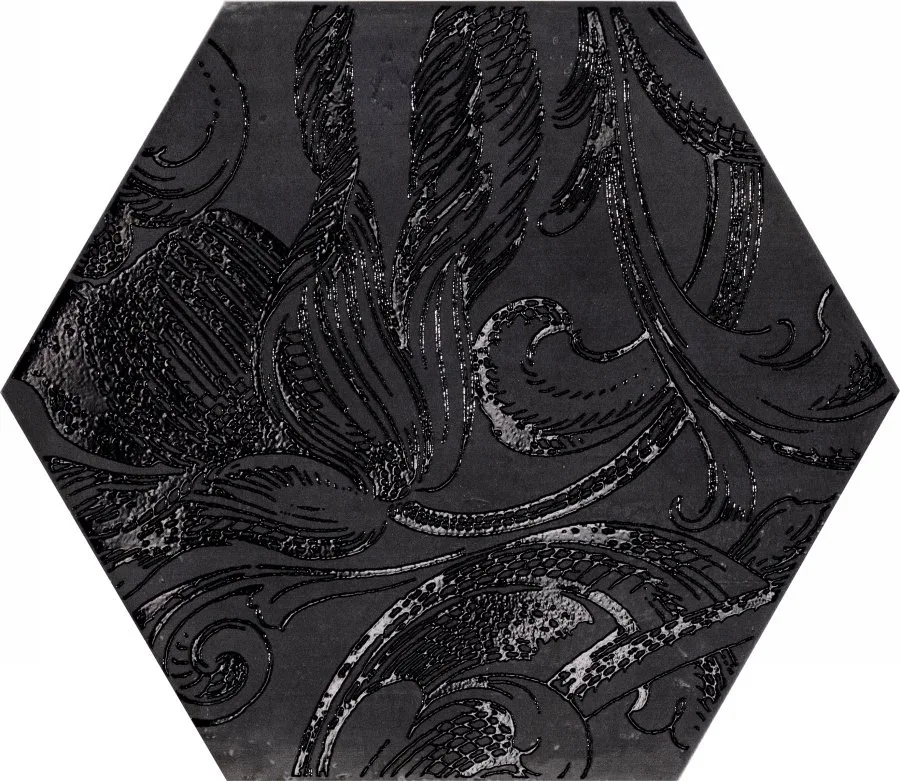 Керамогранит Esagona Fuoridamasco Nero S/6 24x27.7