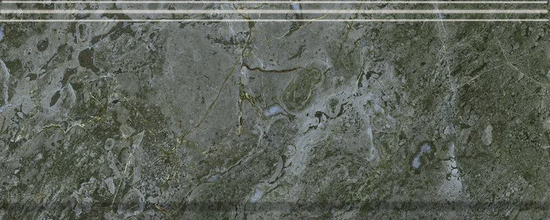 Серенада зелёный глянцевый обрезной 30x12