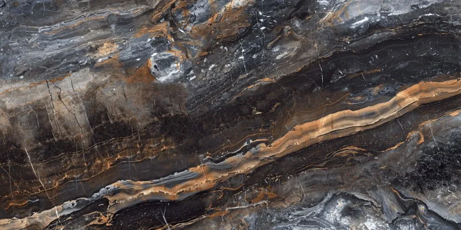 Керамогранит Lawa Nero Polished 75x150