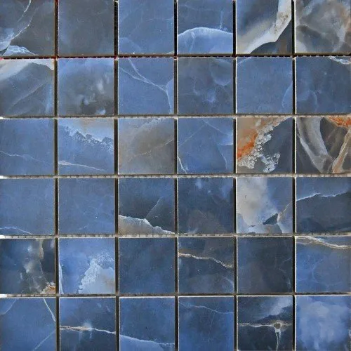Керамогранит Mosaico Onix Azul Polished 5x5 30x30 — Neodom