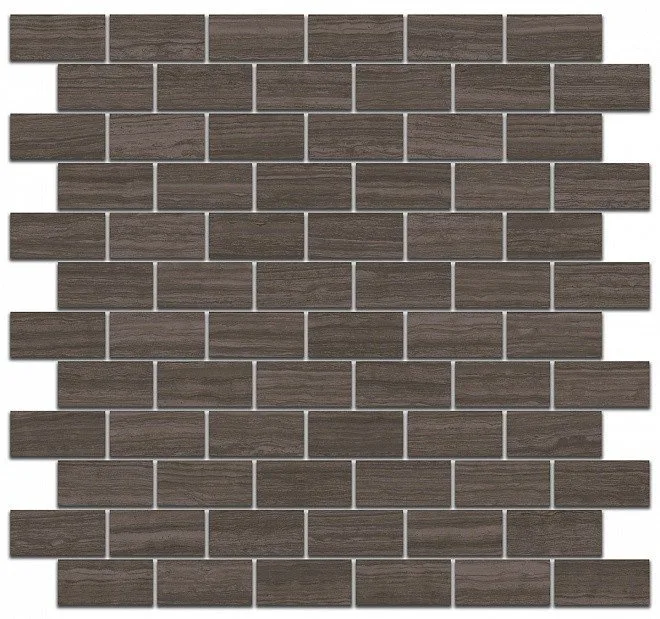 Керамогранит Грасси коричневый мозаичный 32x30