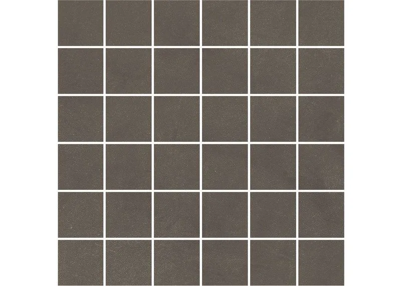 Про Чементо мозаичный коричневый тёмный матовый 30x30 керам.декор (гранит)