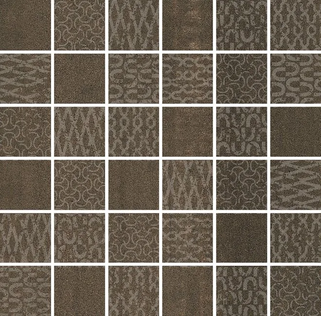 Керамогранит Про Дабл коричневый мозаичный 30x30