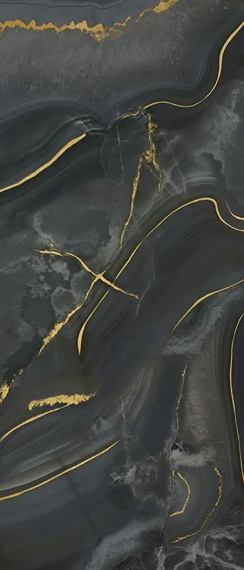 Grandiosa Preziosa A Onice Nero Oro 120x280