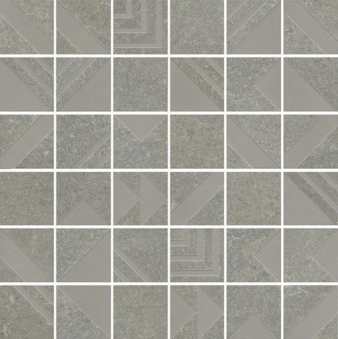 Керамогранит Про Нордик серый светлый мозаичный 30x30(гранит)