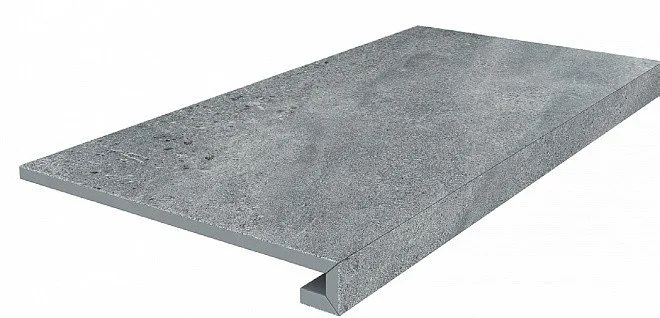 Керамогранит Ступень клееная Про Матрикс серый темный обрезной 33x60 — Kerama Marazzi