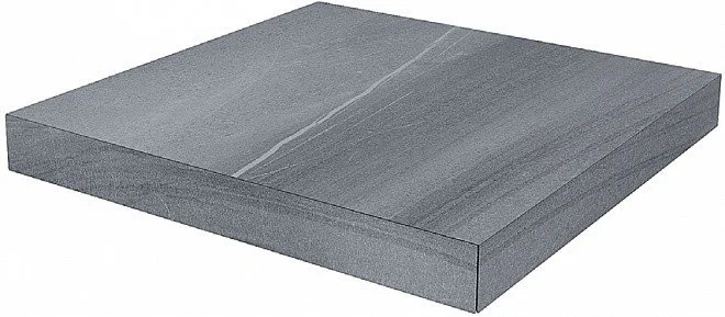 Керамогранит Ступень угловая клееная правая Роверелла серый 33x33 — Kerama Marazzi