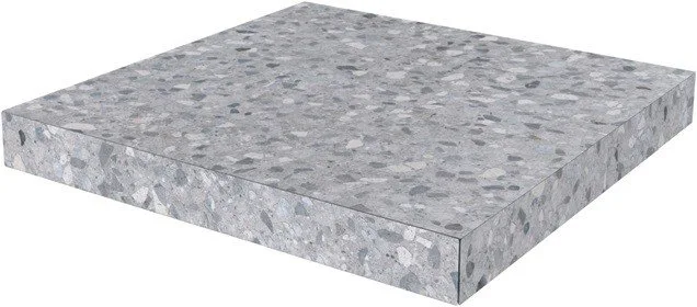 Керамогранит Ступень угловая клееная Терраццо серый 33x33 — Kerama Marazzi