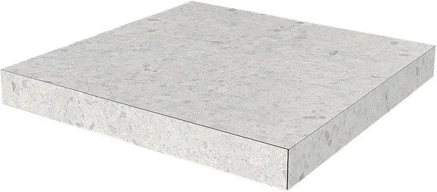 Керамогранит Ступень угловая клееная Терраццо серый светлый 33x33 — Kerama Marazzi