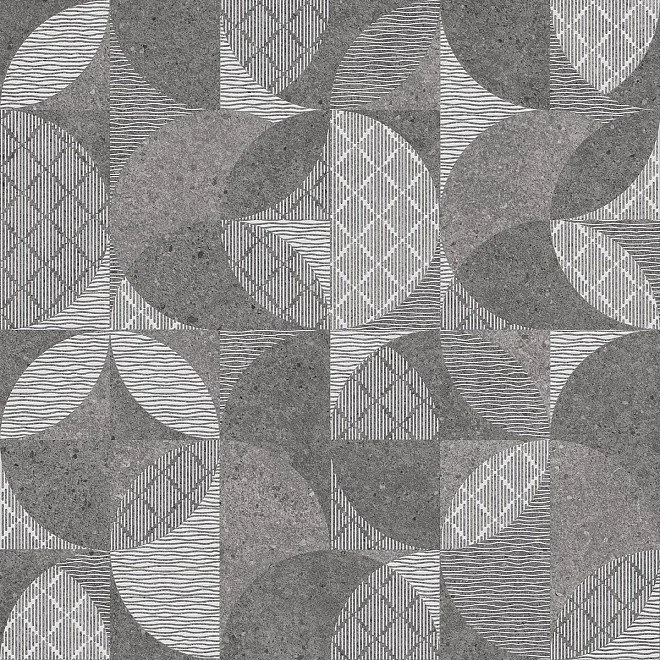Керамогранит Фондамента тёмный декорированный обрезной 60x60 DL601400R — Kerama Marazzi