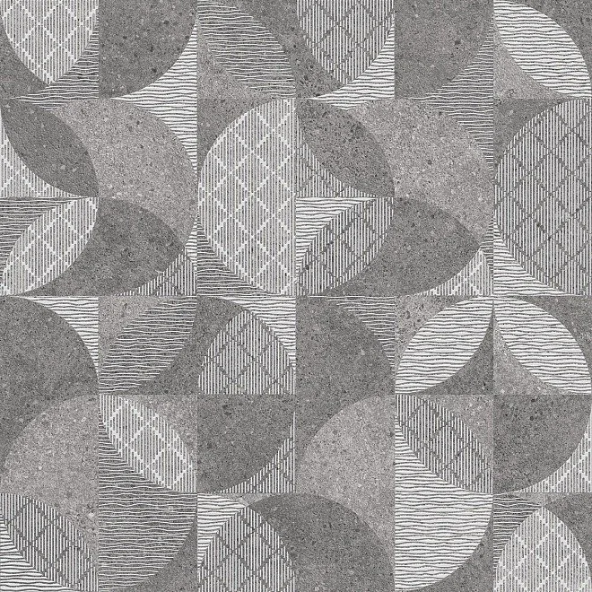 Керамогранит Фондамента серый декорированный обрезной 60x60 DL601000R — Kerama Marazzi