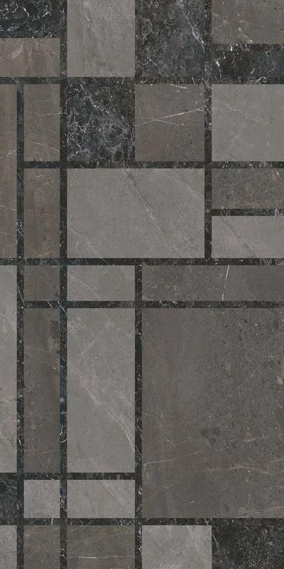 Марсель микс тёмный глянцевый обрезной 60x119,5 декор — Kerama Marazzi