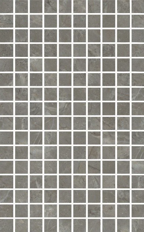 Кантата мозаичный серый глянцевый 25x40