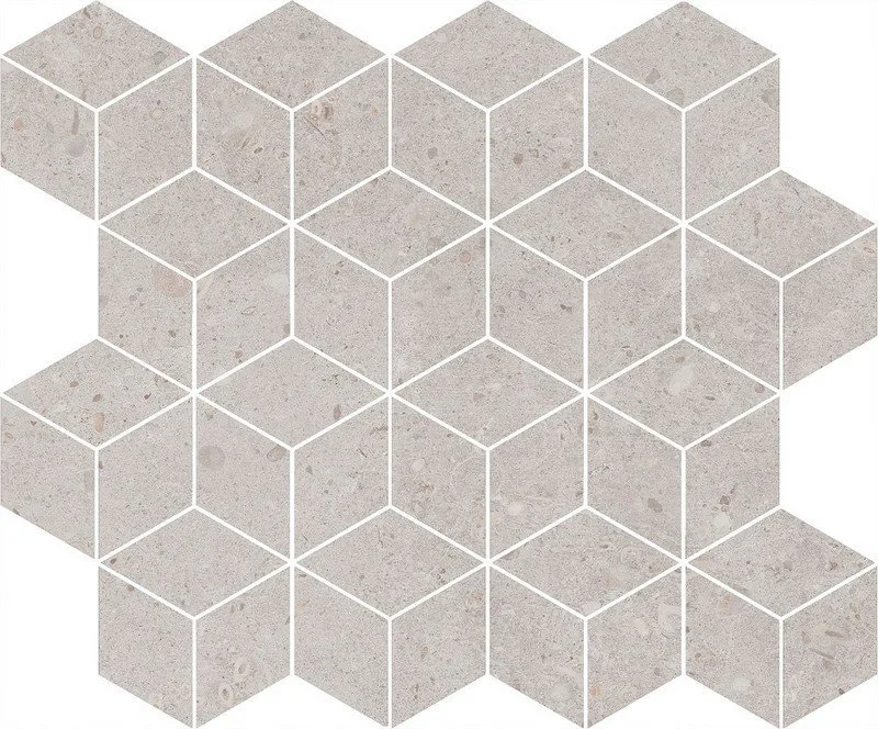 Риккарди мозаичный серый светлый матовый 45x37,5