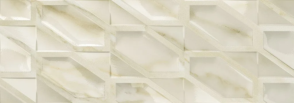 Керамическая плитка Calacatta Hexa Gloss 31.6x90