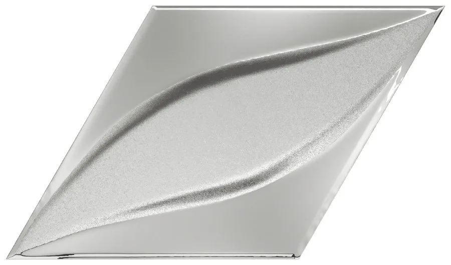 Керамическая плитка Diamond Blend Silver Laser Glossy 15x25.9