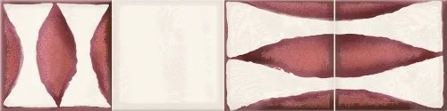 Керамическая плитка Faenza Wine Flor Frise 2 15.6x63