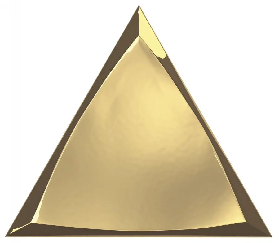 Керамическая плитка Traingle Channel Gold Glossy 15x17