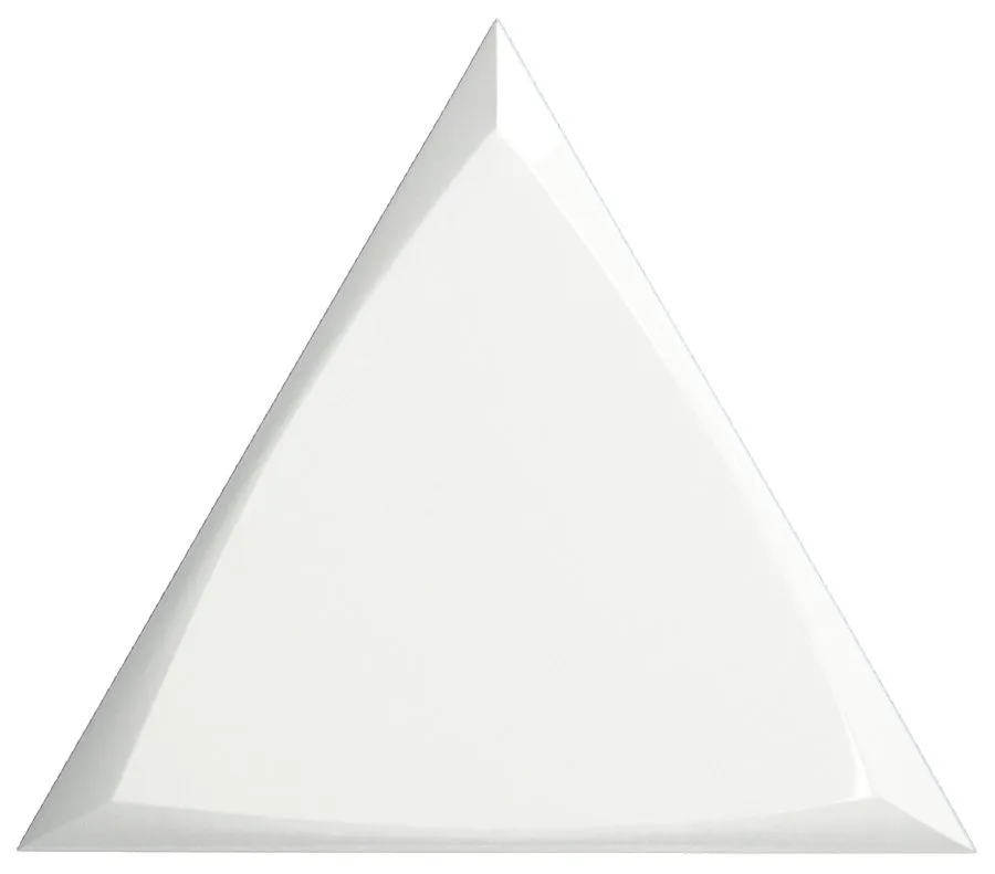 Керамическая плитка Traingle Channel White Glossy 15x17