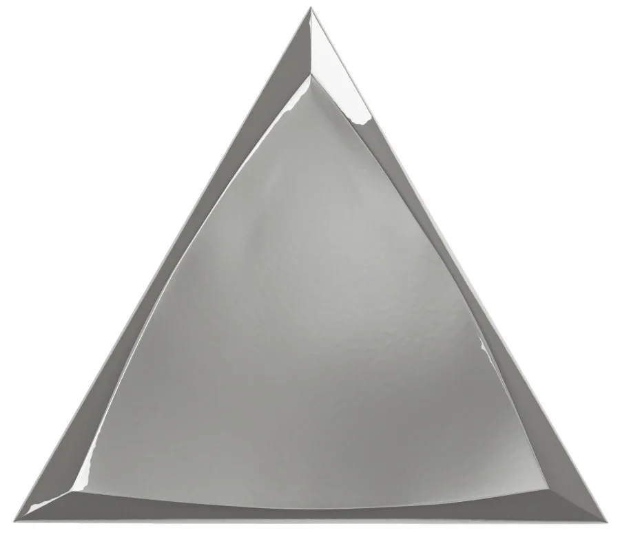 Керамическая плитка Traingle Channel Silver Glossy 15x17