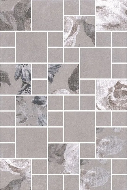 Керамическая плитка Александрия серый мозаичный 20x30