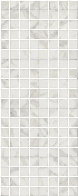 Керамическая плитка Алькала белый мозаичный 20x50 MM7203
