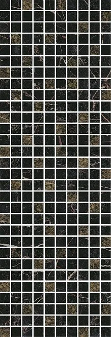 Керамическая плитка Астория черный мозаичный 25x75 MM12111