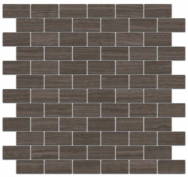 Керамическая плитка Грасси коричневый мозаичный 32x30 MM13040
