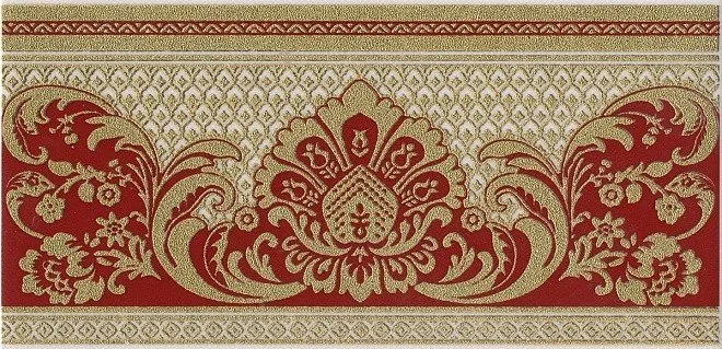 Керамическая плитка Даниэли красный обрезной 30x14.5