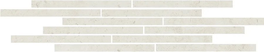 Керамическая плитка Карму мозаичный бежевый светлый матовый 75х15