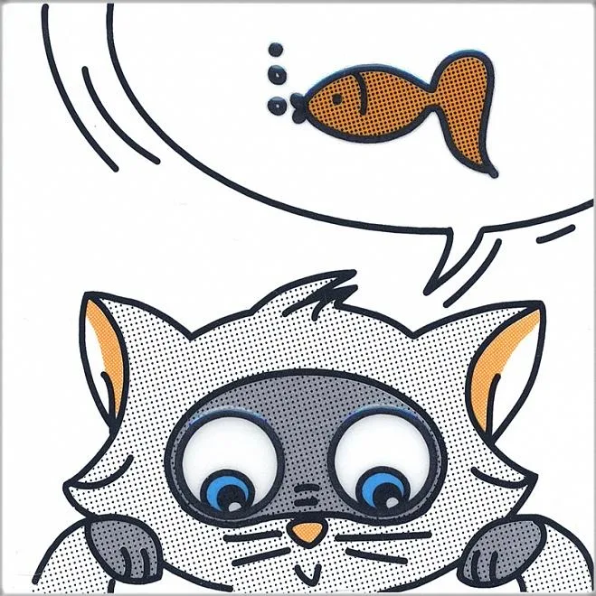 Керамическая плитка Кошки-Мышки. Рыбки 20x20