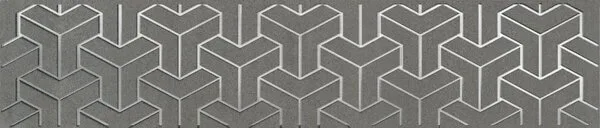 Керамическая плитка Ломбардиа серый темный 25x5.4