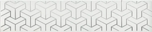 Керамическая плитка Ломбардиа белый 25x5.4