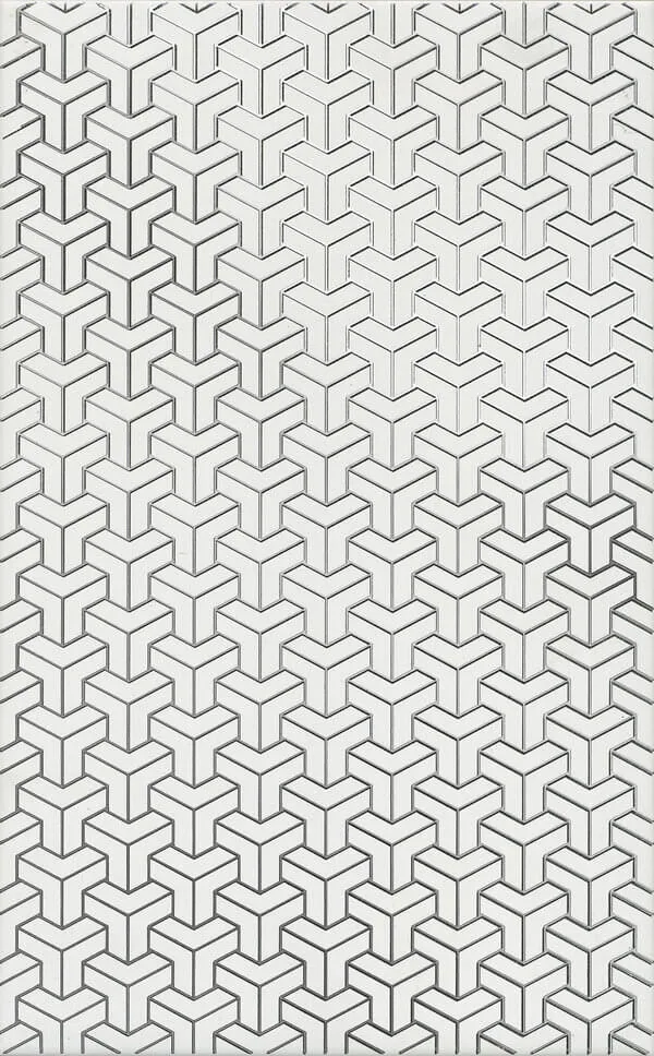 Керамическая плитка Ломбардиа белый 25x40