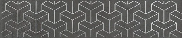 Керамическая плитка Ломбардиа антрацит 25x5.4