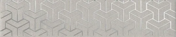 Керамическая плитка Ломбардиа серый 25x5.4